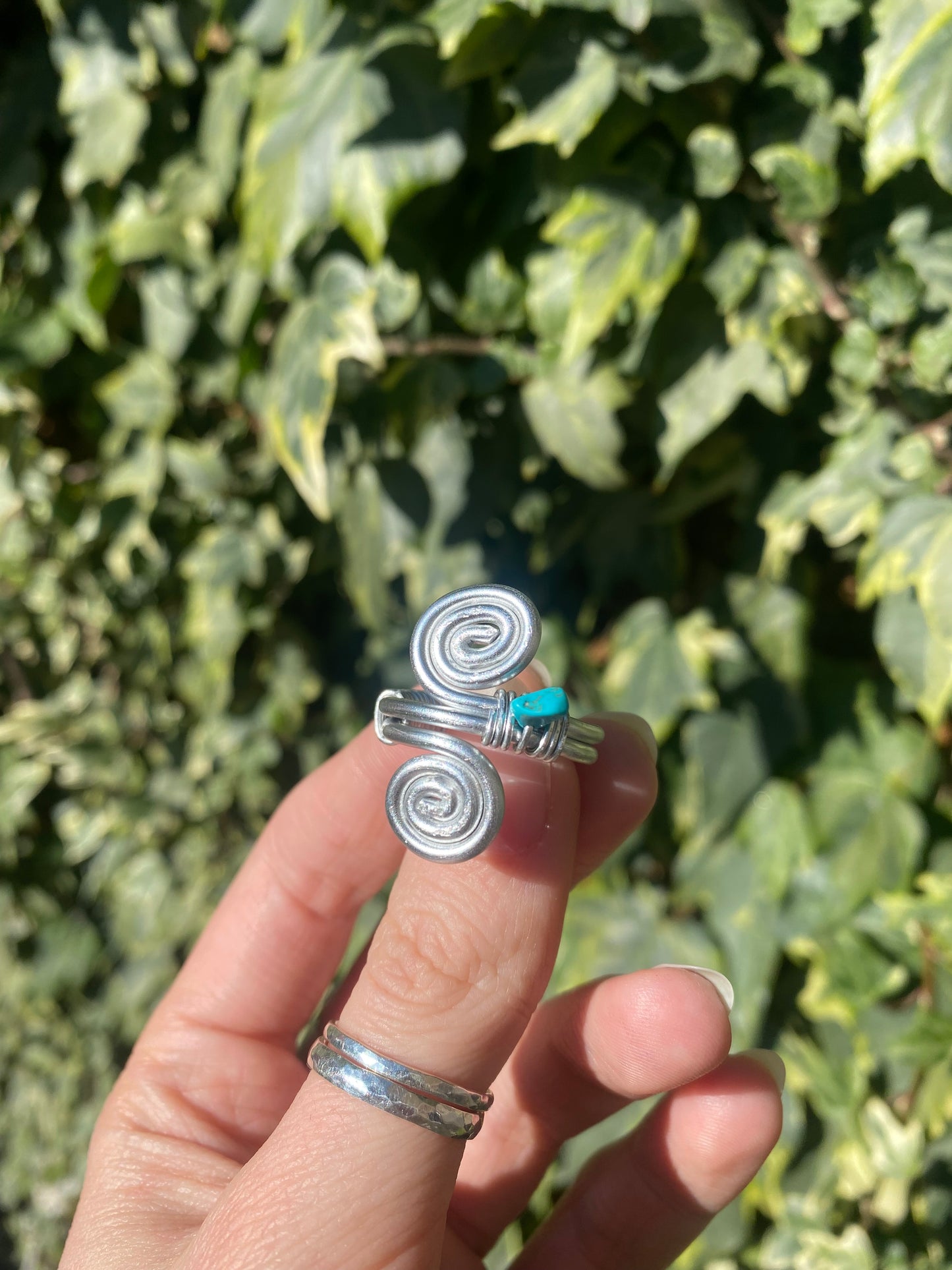 Crystal Spiral Ring