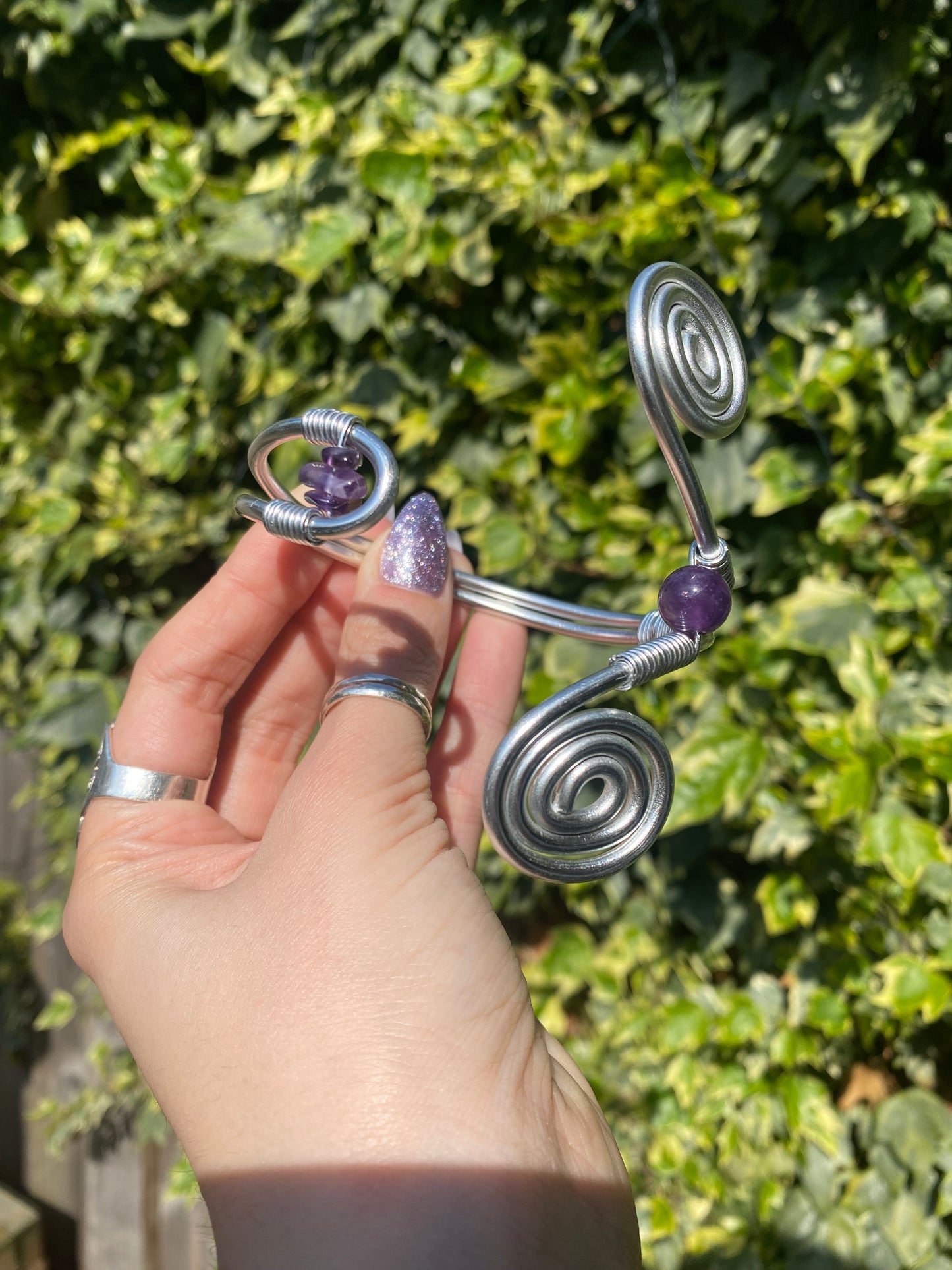 Amethyst Midi Arm Cuff
