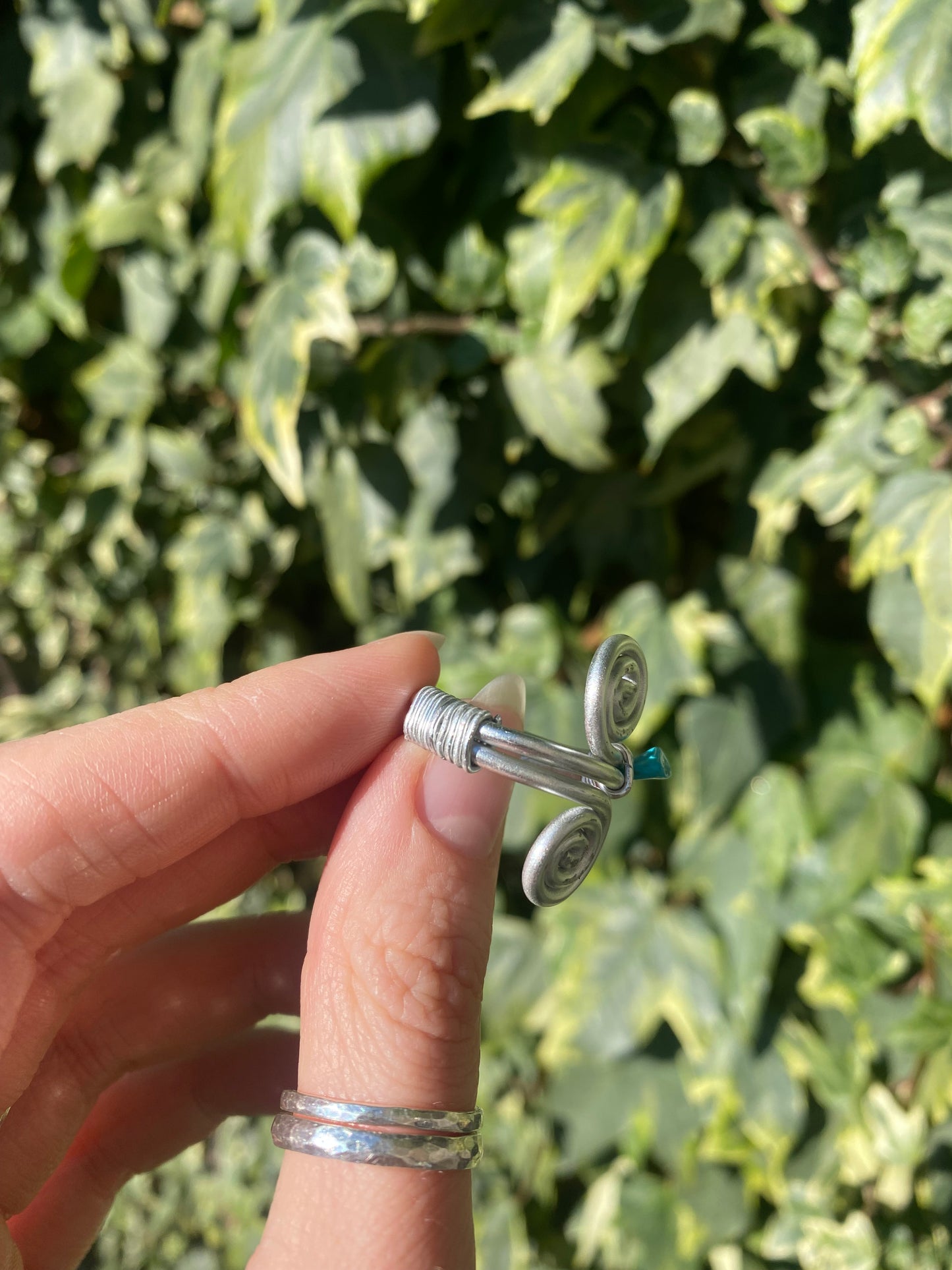 Crystal Spiral Ring