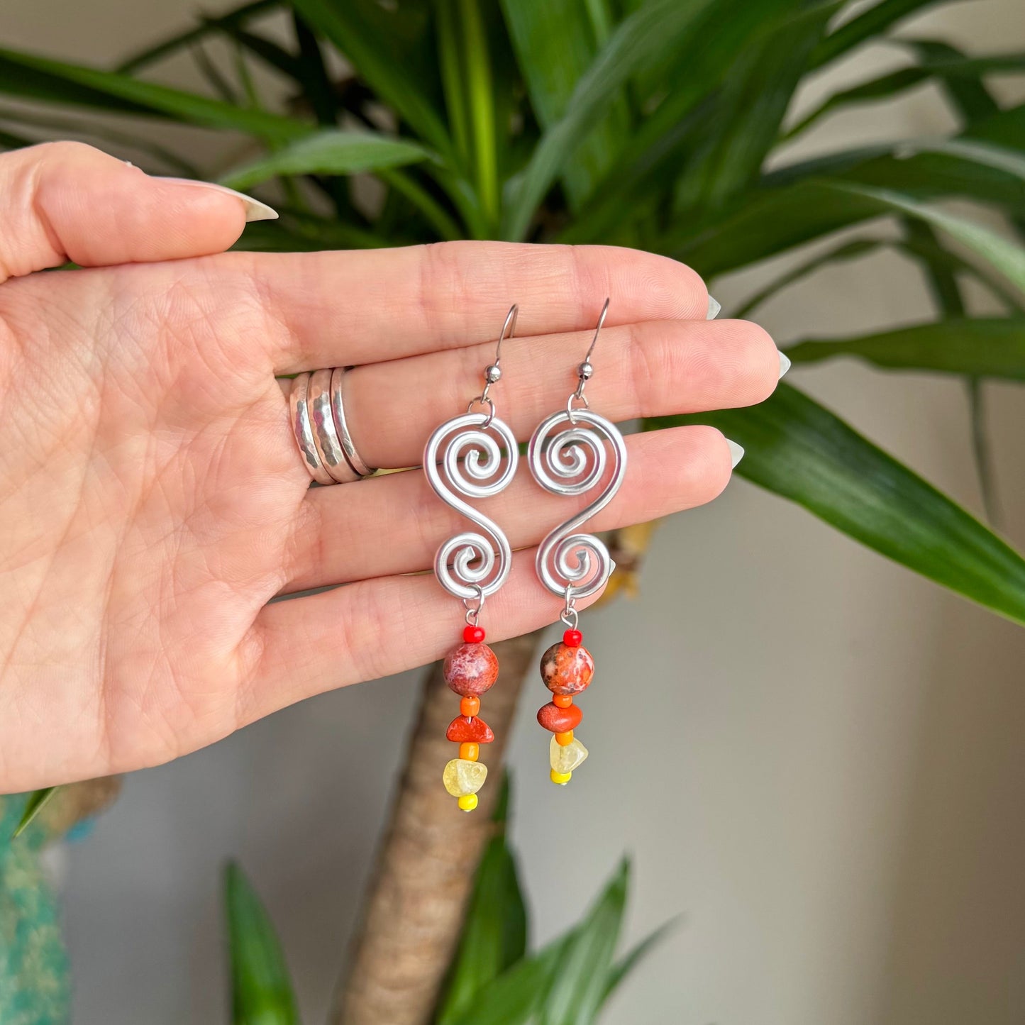 Fireheart Drop Earrings❤️🔥