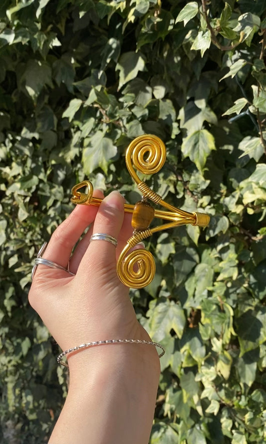 Tigers Eye Golden Arm Cuff