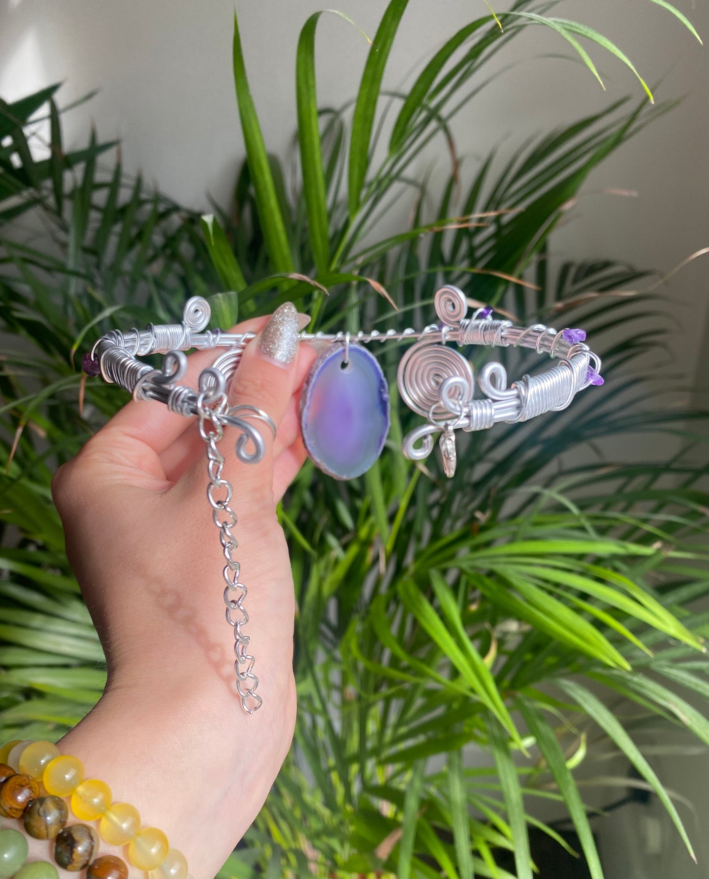 Amethyst & Agate Necklace☮️