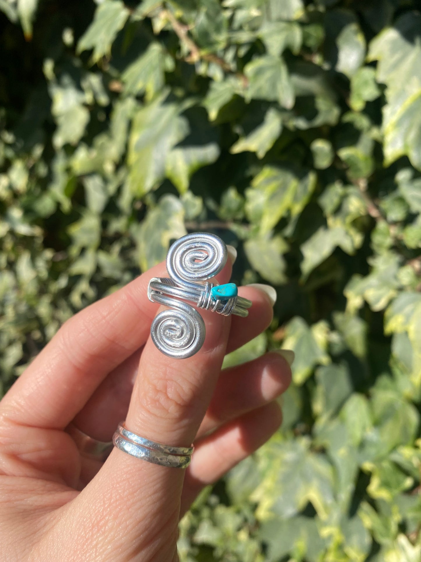 Crystal Spiral Ring