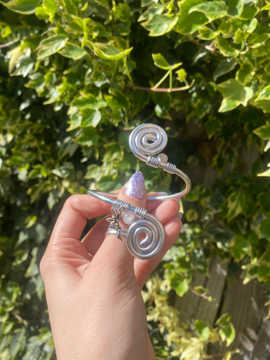 Rose Quartz Fairy Bangle