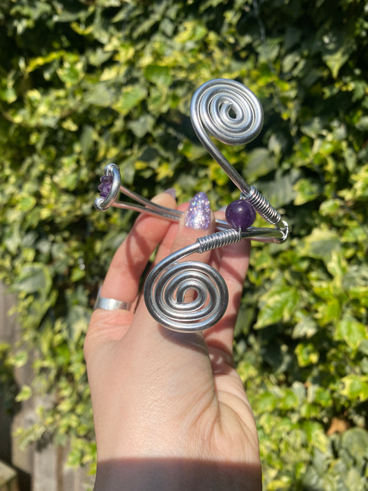 Amethyst Midi Arm Cuff