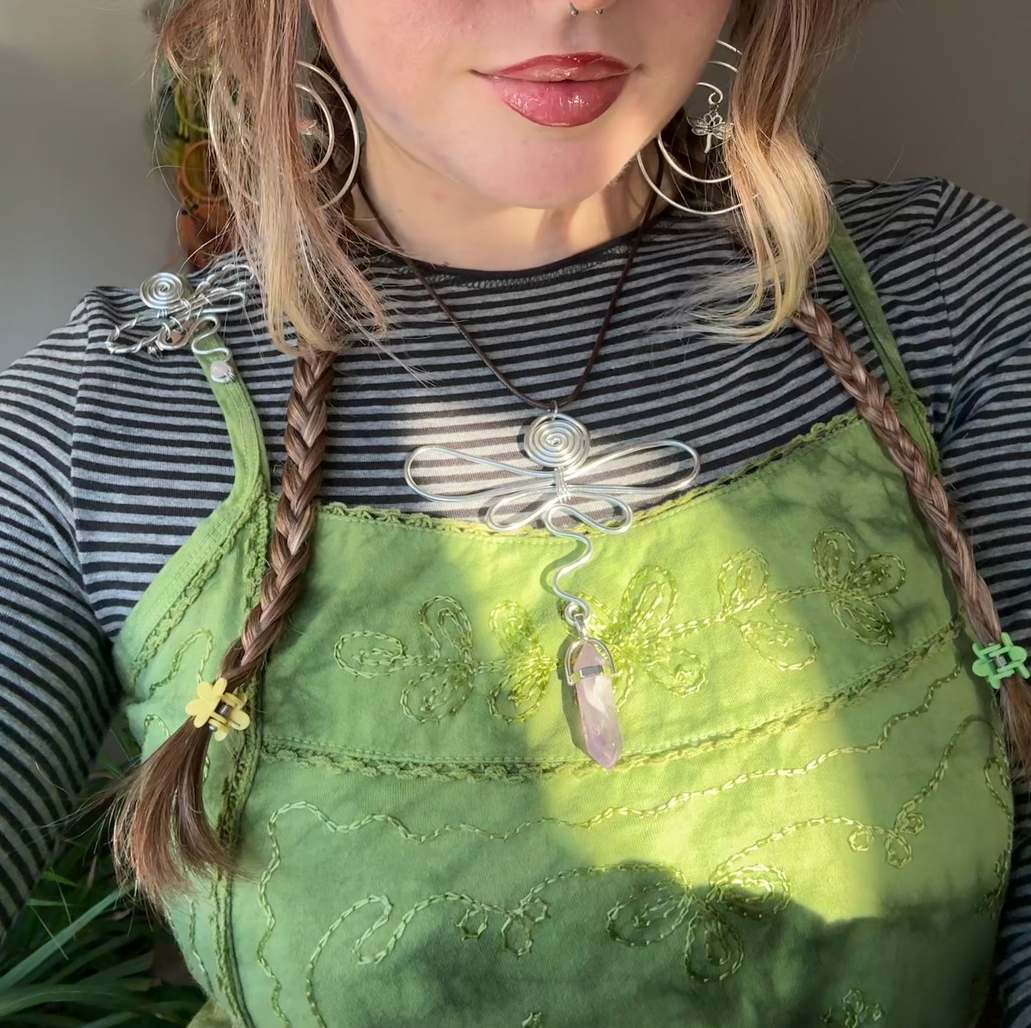 Amethyst Dragonfly Dreams Necklace🌿