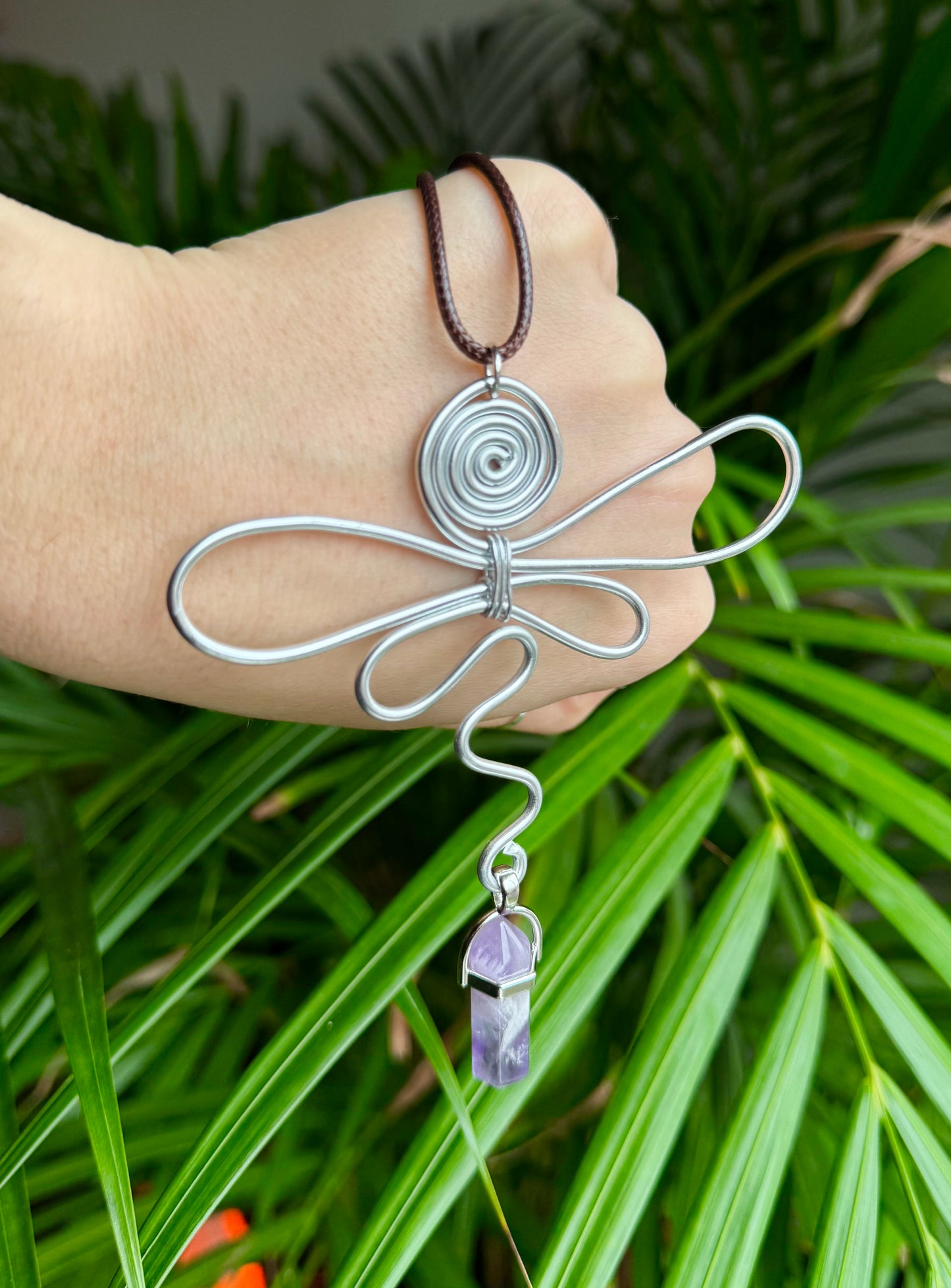 Amethyst Dragonfly Dreams Necklace🌿