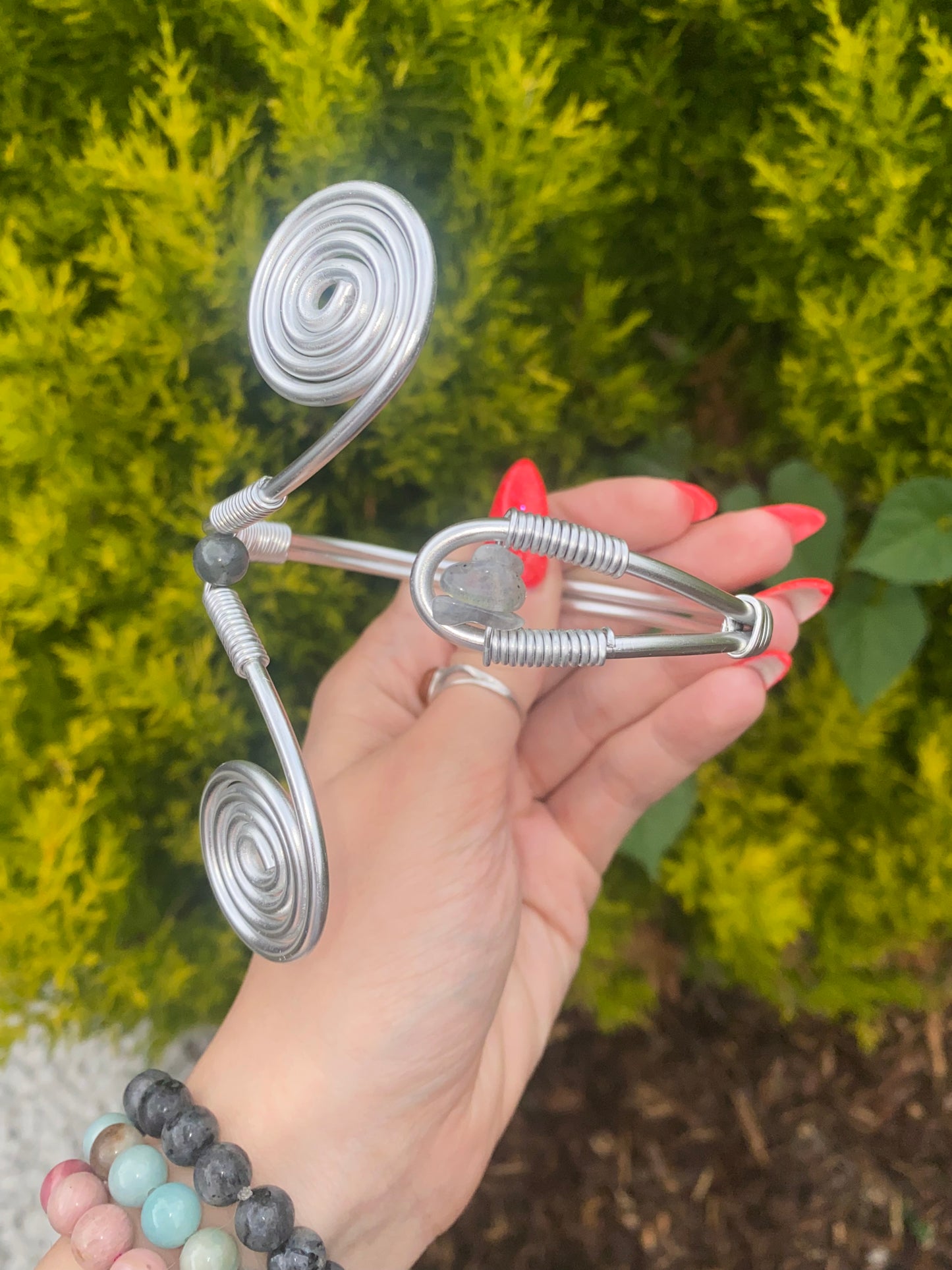 Labradorite Spiral Arm Cuff✨