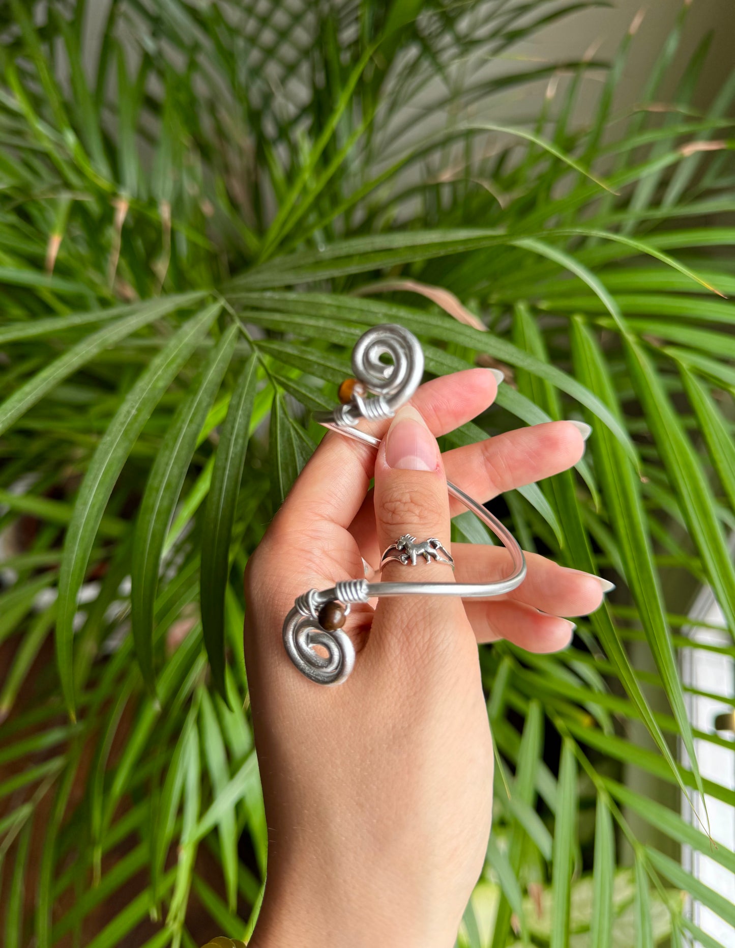 Tigers Eye Spiral Bracelet🍄‍🟫