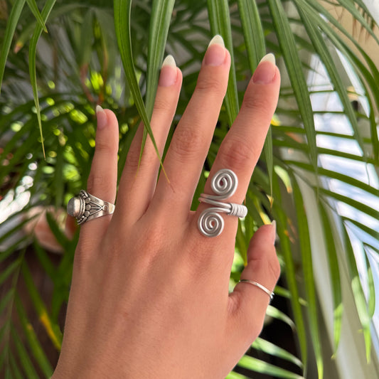Spiritual Spiral Ring🌱🪬
