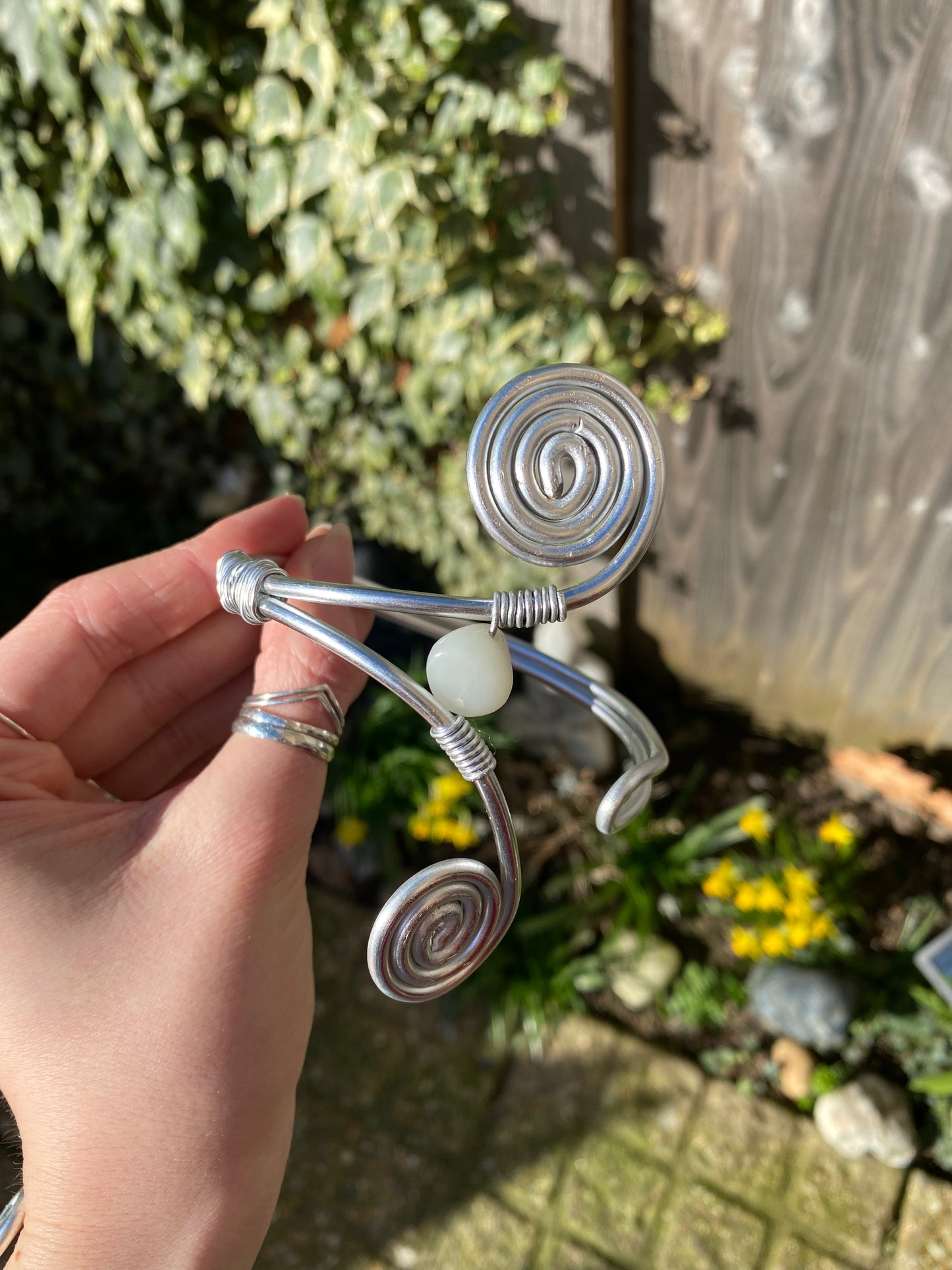 New Jade Silver Spiral Arm Cuff🌀🧚🏻‍♀️