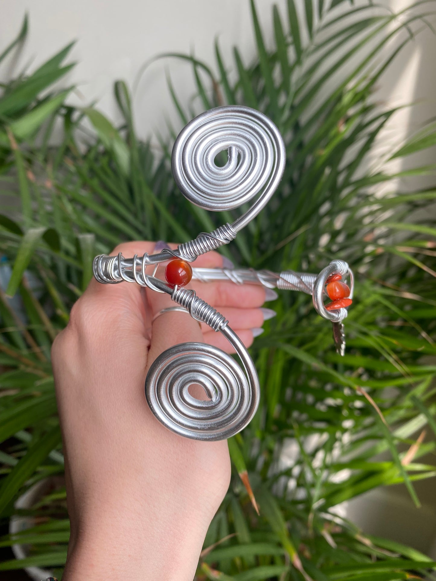 Carnelian Sun Goddess Arm Cuff