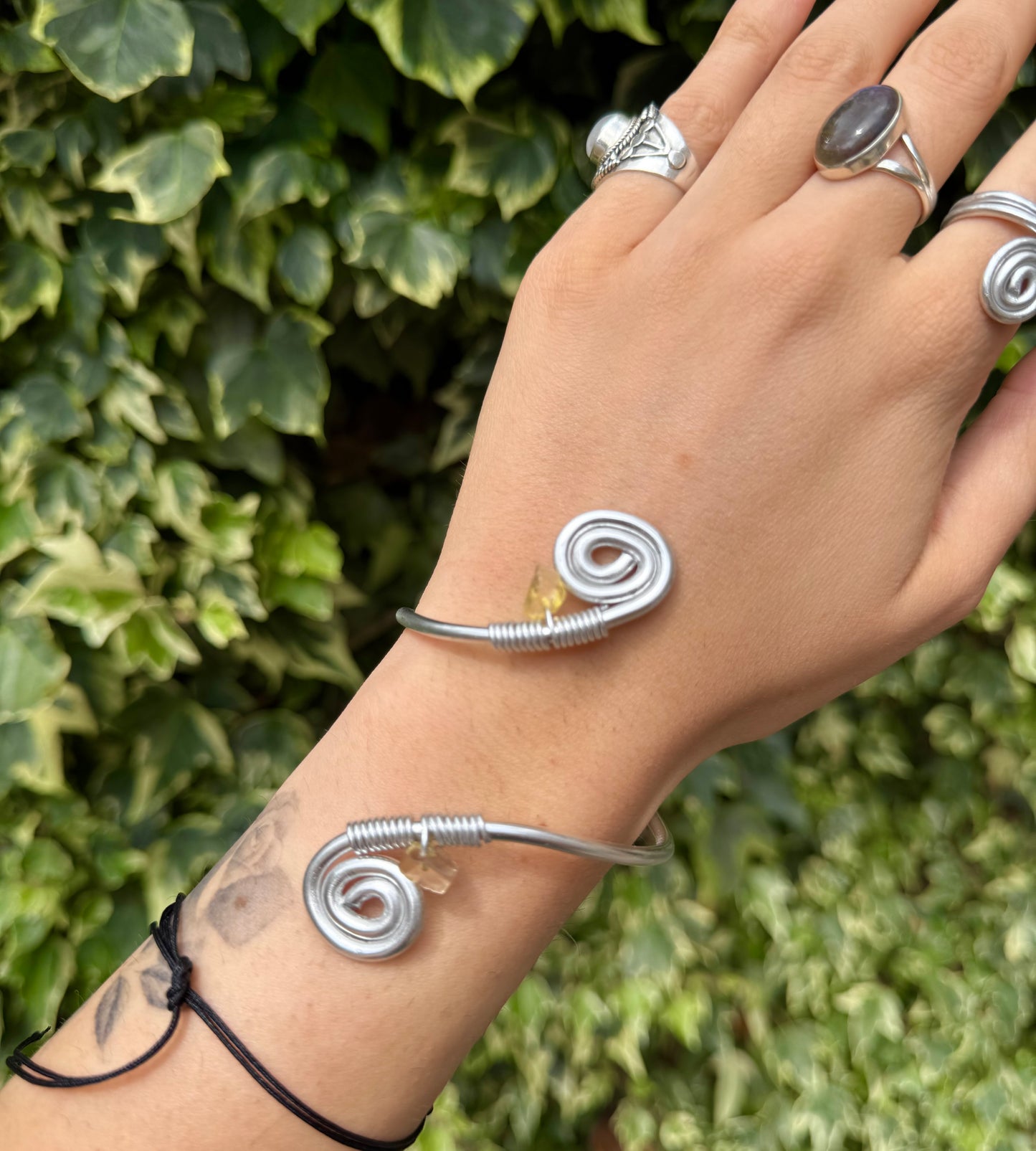 Citrine Spiral Bracelet