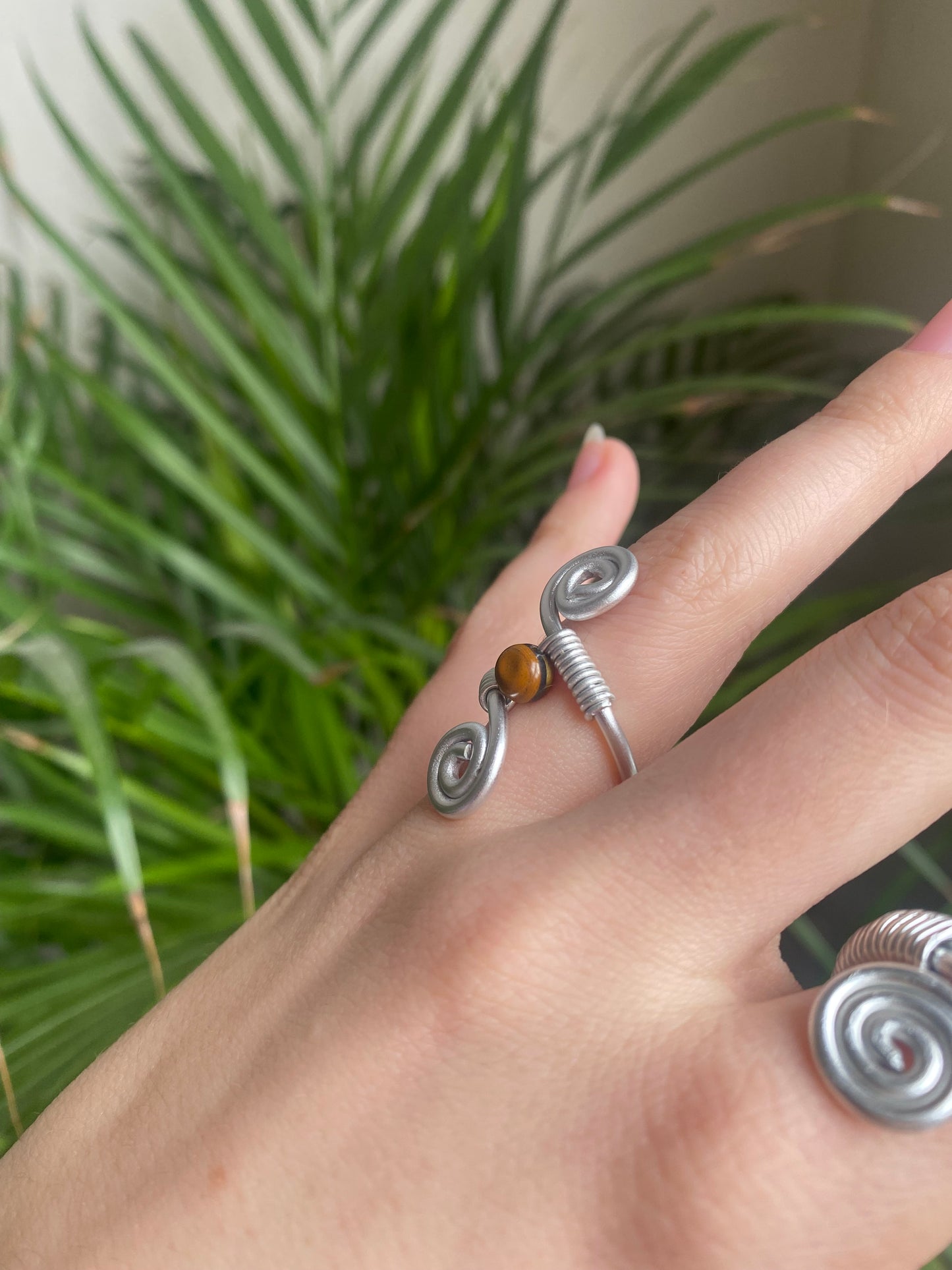 Spiral Gemstone Ring🌀