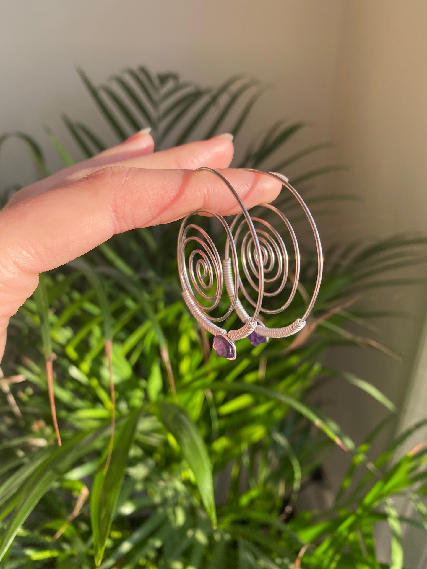 Spiral Hoop Earrings