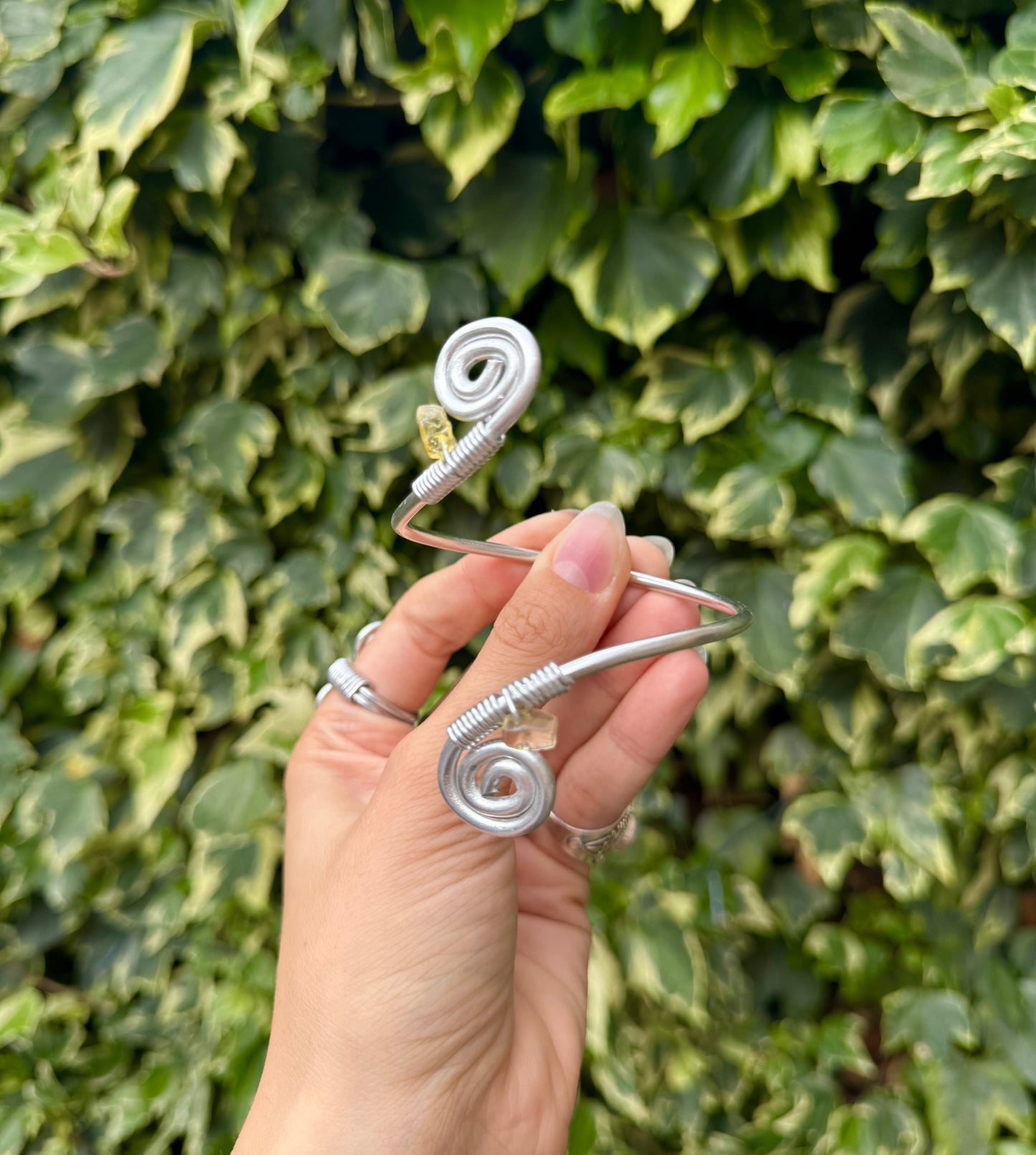 Citrine Spiral Bracelet