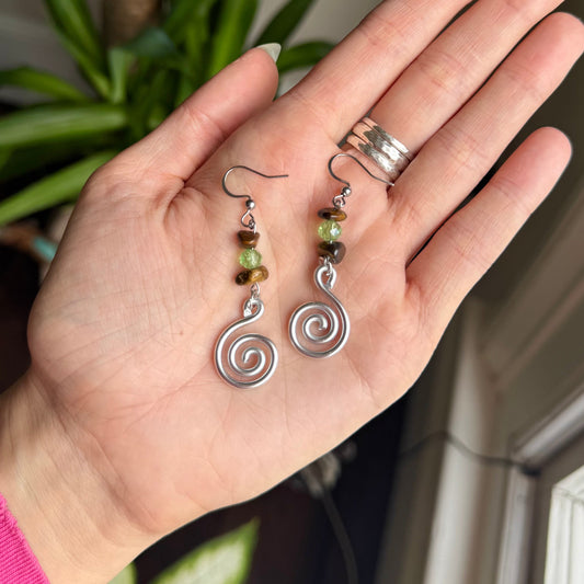 Garden Fairy Spiral Earrings🧚‍♂️
