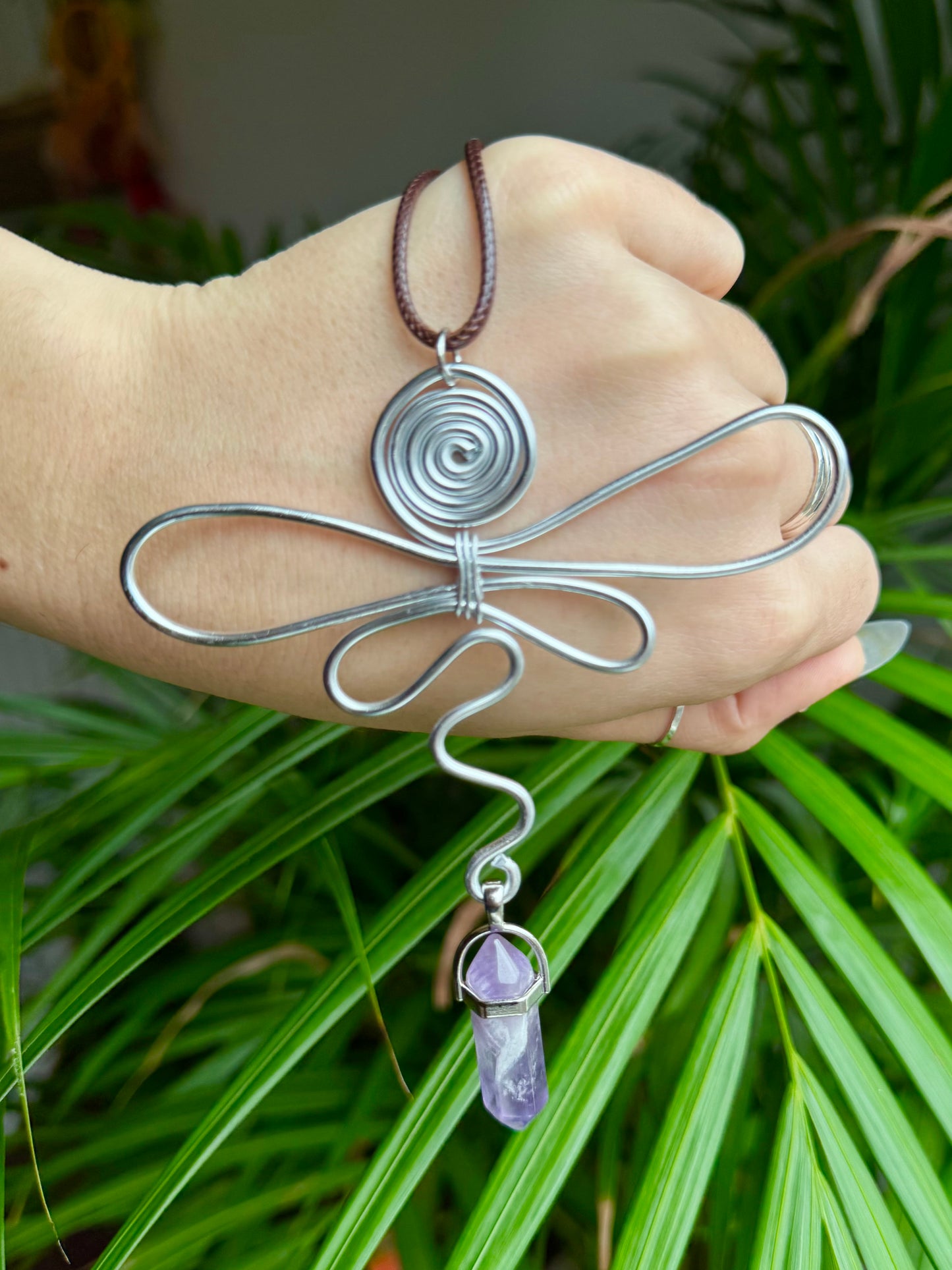 Amethyst Dragonfly Dreams Necklace🌿