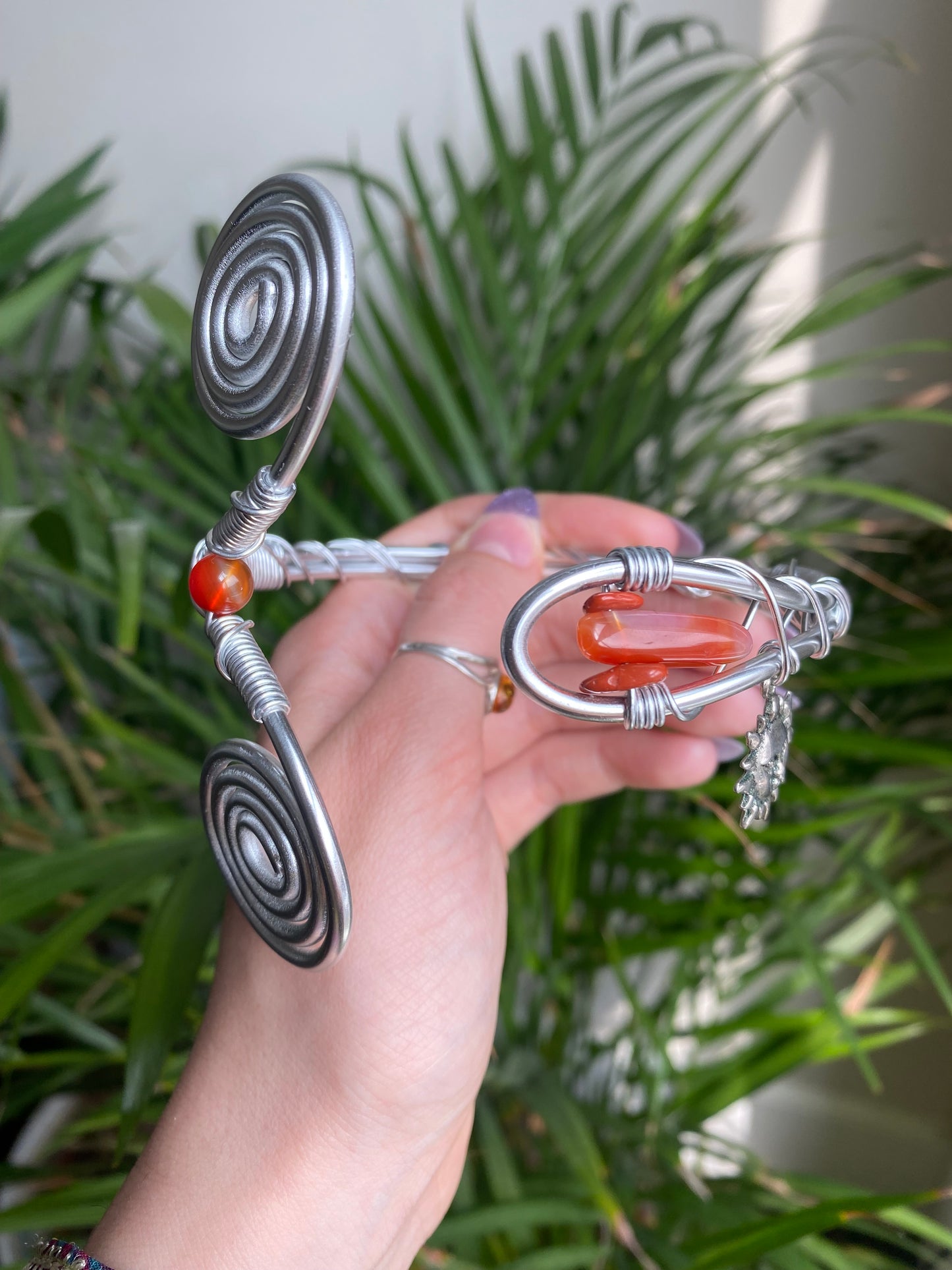 Carnelian Sun Goddess Arm Cuff