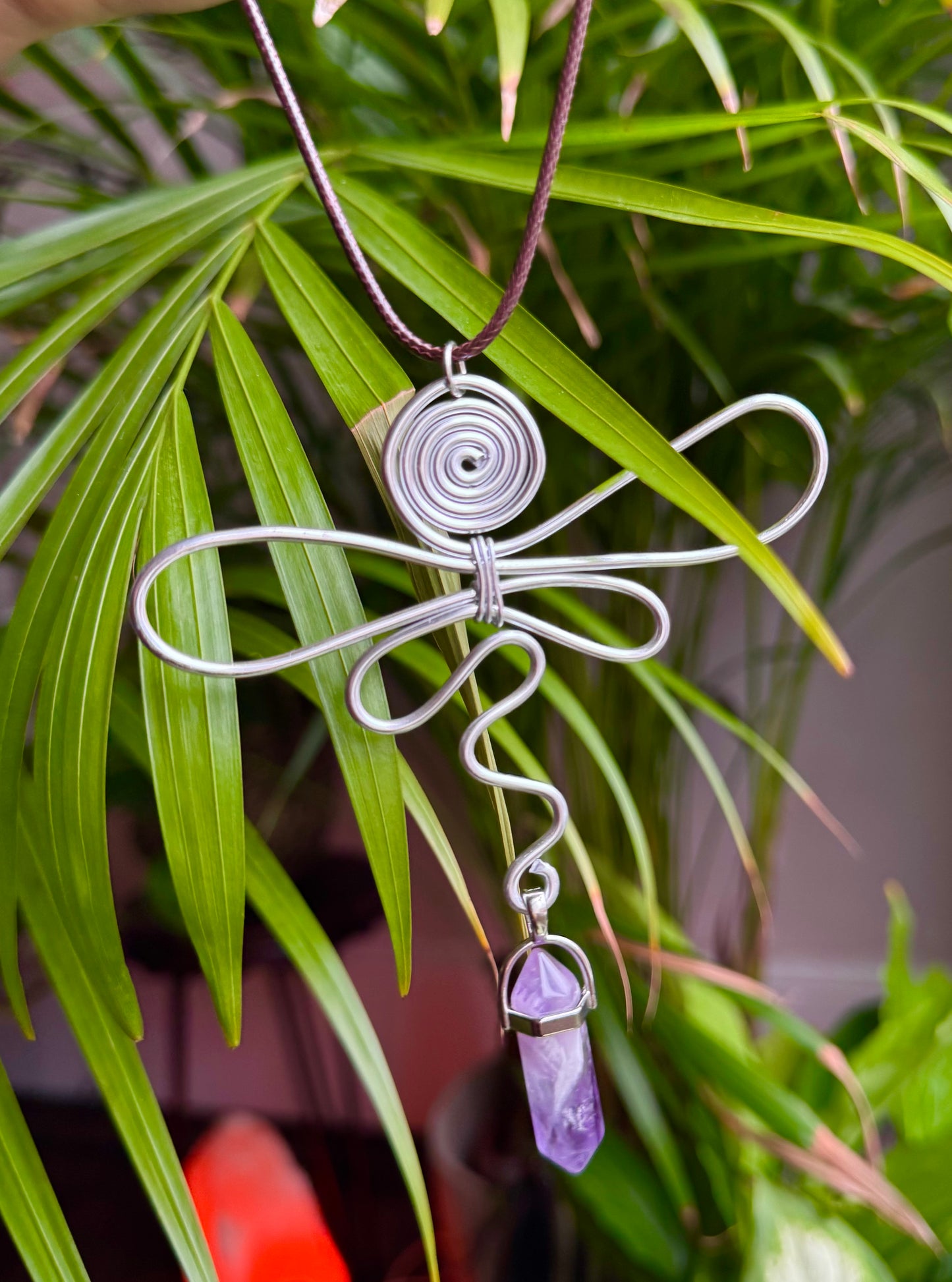 Amethyst Dragonfly Dreams Necklace🌿