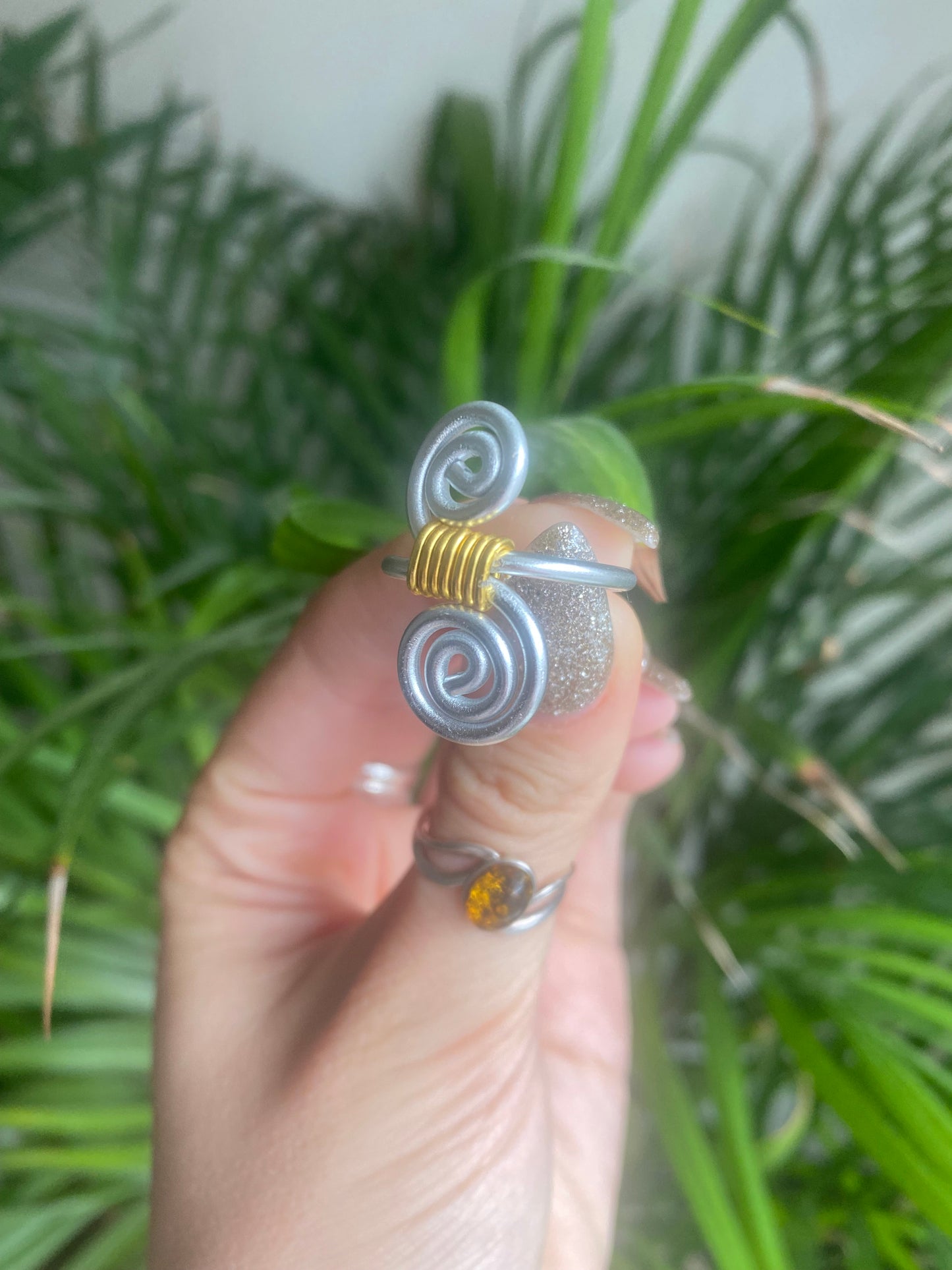 Mixed Metal Spiral Ring 🌻
